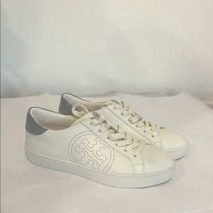 Women's White and Gray Sneakers Tory Burch size 6.5